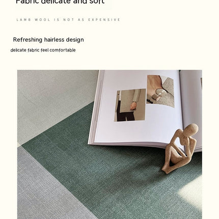Geometric Pattern Line Minimalist Rug Green Living Room Rugs Washable Area Rugs Soft Non Slip Carpets Rugs And Carpet for Room Bedroom