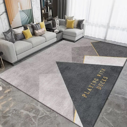 Tapis modernes lavables, tapis d'intérieur contemporain géométrique côtier pour salon, chambre à coucher, salle à manger et cuisine