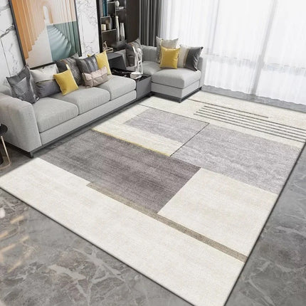 Tapis modernes lavables, tapis d'intérieur contemporain géométrique côtier pour salon, chambre à coucher, salle à manger et cuisine