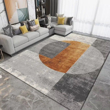 Tapis modernes lavables, tapis d'intérieur contemporain géométrique côtier pour salon, chambre à coucher, salle à manger et cuisine