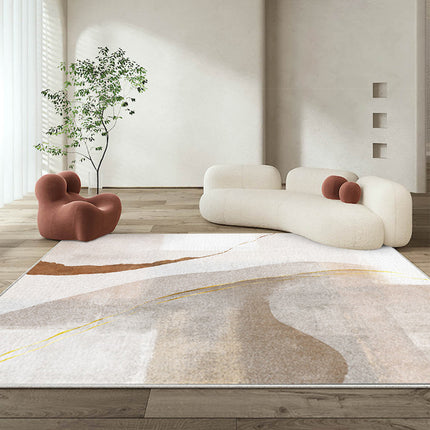 Tapis de salon d'intérieur abstrait à poils doux et moelleux, grand tapis pour chambre à coucher, salle à manger, décoration de bureau à domicile