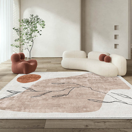 Tapis de salon d'intérieur abstrait à poils doux et moelleux, grand tapis pour chambre à coucher, salle à manger, décoration de bureau à domicile