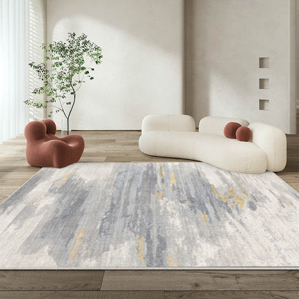 Tapis de salon d'intérieur abstrait à poils doux et moelleux, grand tapis pour chambre à coucher, salle à manger, décoration de bureau à domicile