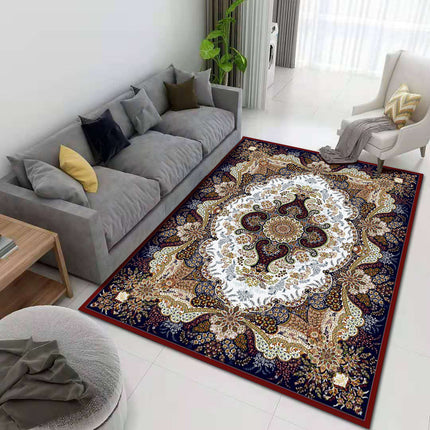 Boho Carpets,Washable Persian Rug Carpet Bohemian Rugs Large Soft Low-Pile Carpet Retro Rugs for Bedroom Kitchen  Office Living Room