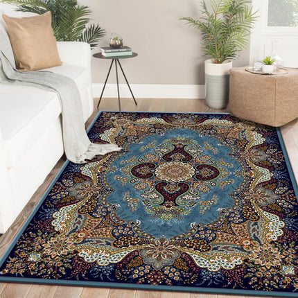 Boho Carpets,Washable Persian Rug Carpet Bohemian Rugs Large Soft Low-Pile Carpet Retro Rugs for Bedroom Kitchen  Office Living Room