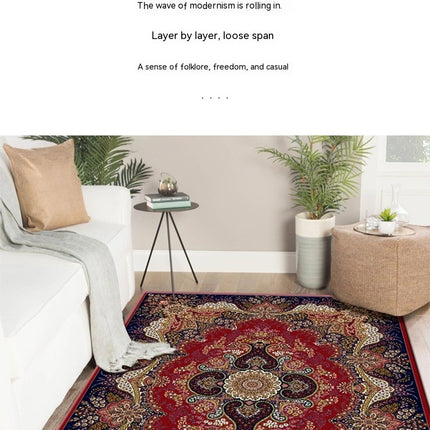 Boho Carpets,Washable Persian Rug Carpet Bohemian Rugs Large Soft Low-Pile Carpet Retro Rugs for Bedroom Kitchen  Office Living Room