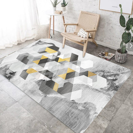 Area Rug,Geometric Rug Modern Minimalist Rugs Soft Carpet for Indoor Outdoor Kitchen Hallway Bedroom Living Room