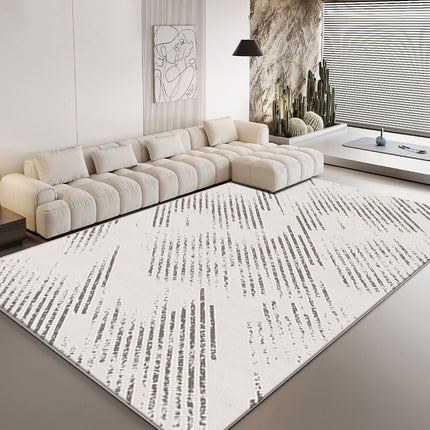 Tapis pour chambre à coucher tapis lavables tapis pour salon lignes géométriques grand tapis de sol tapis d'intérieur