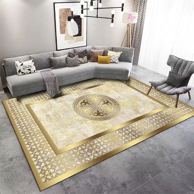 Moderner Teppich mit abstrakter Textur für Wohnzimmer, große Überwurfteppiche, rutschfester Bodenteppich, Nachttischvorleger und Teppich