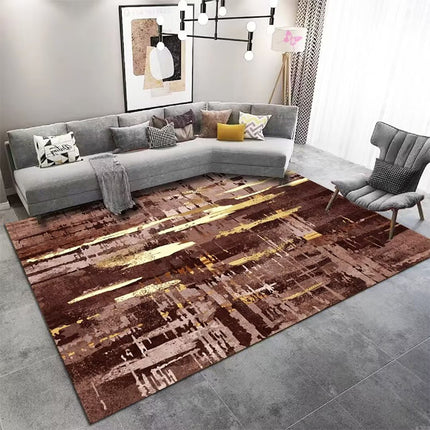 Modern Abstract Texture Area Rug for Living Room,Large Throw Rugs Non Skid Floor Carpet Bedside Rugs And Carpet