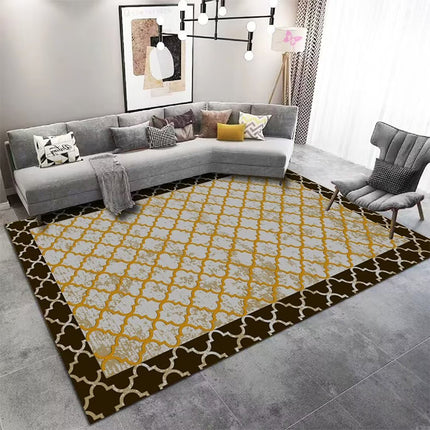 Modern Abstract Texture Area Rug for Living Room,Large Throw Rugs Non Skid Floor Carpet Bedside Rugs And Carpet