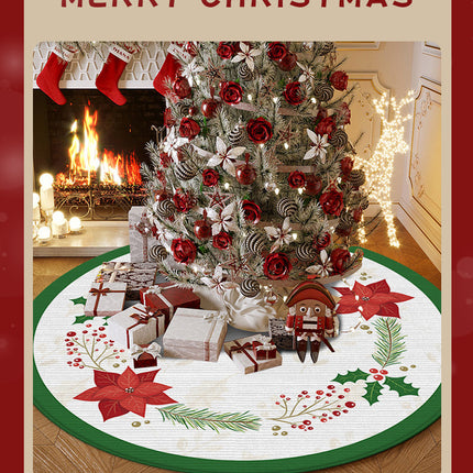 Round Area Rugs Christmas Tree Indoor Round Rug Entryway Carpet Rug Carpet for Bedroom Living Room Cartoon Red Home Decor Rugs And Carpet