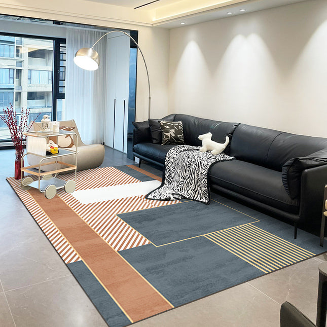 Zeitgenössische Teppiche, moderne minimalistische Teppiche, rutschfester Bodenteppich für Schlafzimmer, Dekor, abstrakte geometrische Teppiche für Wohnzimmer