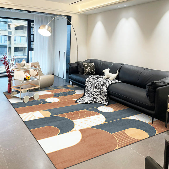 Contemporary Area Rugs Modern Minimalist Rugs Non-Slip Floor Carpet for Bedrooms Decor Abstract Geometric Rugs for Living Room