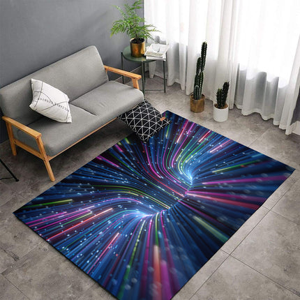 3D Vortex Illusion Carpet for Bedroom Abstract Optical Illusion Area Rug Large Floor Rugs Home Living Room Decor Rug