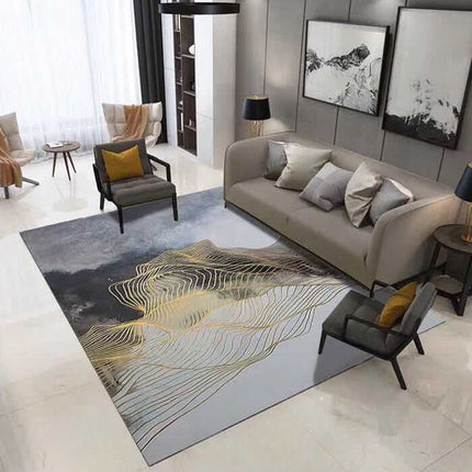Area Rug Geometric Carpet Rug Modern Accent Rug Coffee Table Rug Farmhouse Dining Table Rug for Office Bedroom Decor