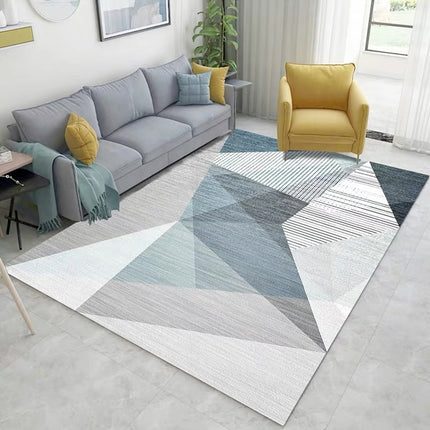 Area Rug Geometric Carpet Rug Modern Accent Rug Coffee Table Rug Farmhouse Dining Table Rug for Office Bedroom Decor