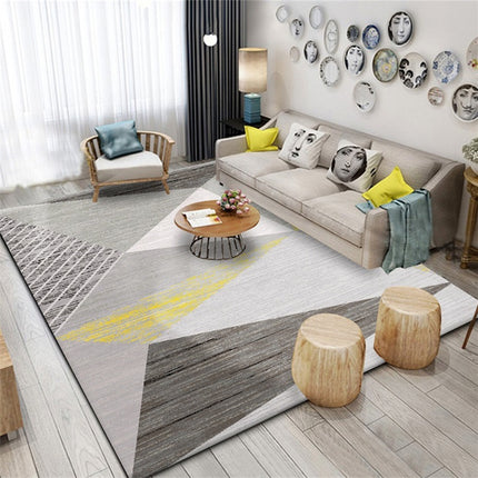 Area Rug Geometric Carpet Rug Modern Accent Rug Coffee Table Rug Farmhouse Dining Table Rug for Office Bedroom Decor