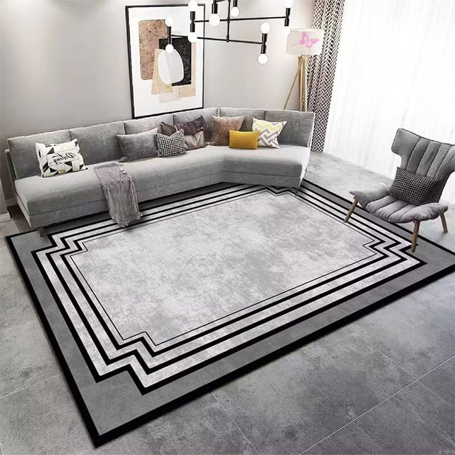 Teppich mit geometrischem Muster, Heimdekoration für den Innenbereich – waschbarer Premium-Teppich für Wohnzimmer, Schlafzimmer, Esszimmer, Küche und Büro