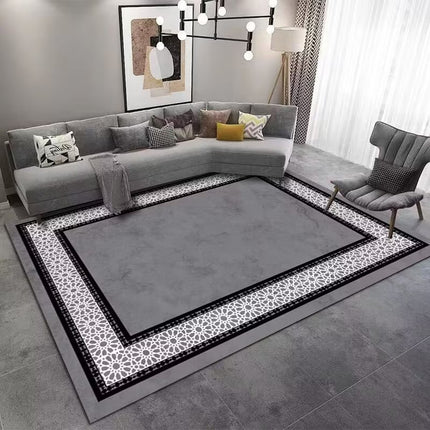 Geometric Pattern Home Decor Indoor Area Rug - Washable Premium Carpet Rugs for Living Room Bedroom Dining Room And Office