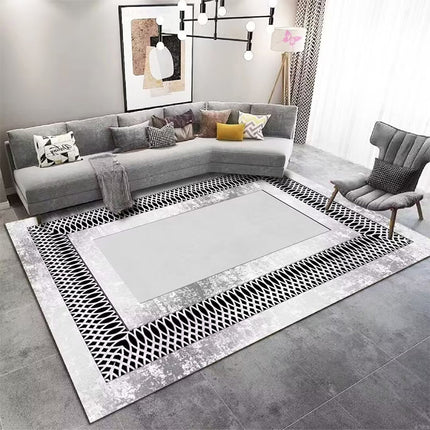 Geometric Pattern Home Decor Indoor Area Rug - Washable Premium Carpet Rugs for Living Room Bedroom Dining Room And Office