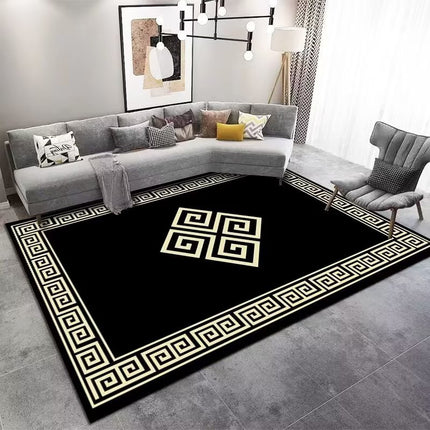 Geometric Pattern Home Decor Indoor Area Rug - Washable Premium Carpet Rugs for Living Room Bedroom Dining Room And Office