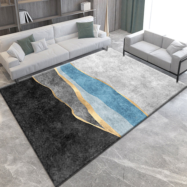 Home Rug Ultra Soft Area Rug Non Slip Abstract Geometric Carpet Stain Resistant Rugs for Living Room Bedroom Modern Art Carpets