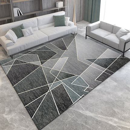 Home Rug Ultra Soft Area Rug Non Slip Abstract Geometric Carpet Stain Resistant Rugs for Living Room Bedroom Modern Art Carpets