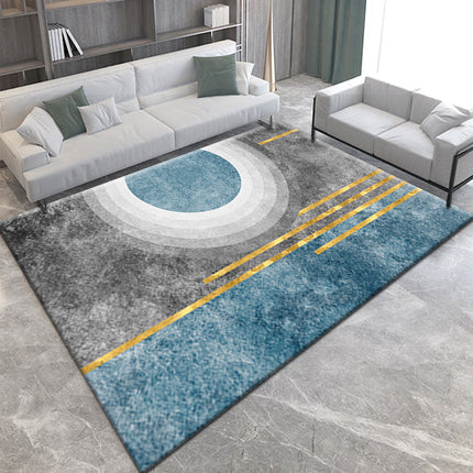 Washable Rug Ultra Soft Area Rug Non Slip Abstract Geometric Carpet Stain Resistant Rugs for Living Room Bedroom