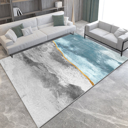 Washable Rug Ultra Soft Area Rug Non Slip Abstract Geometric Carpet Stain Resistant Rugs for Living Room Bedroom