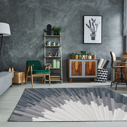 Washable Area Rug Modern Indoor Carpets Contemporary Geometric Chic Area Rugs Accent Rug for Kitchen Living Room Bedroom Colorful Carpet