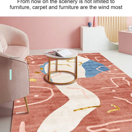 Washable Area Rug Modern Indoor Carpets Contemporary Geometric Chic Area Rugs Accent Rug for Kitchen Living Room Bedroom Colorful Carpet
