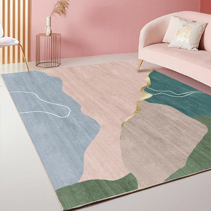 Washable Area Rug Modern Indoor Carpets Contemporary Geometric Chic Area Rugs Accent Rug for Kitchen Living Room Bedroom
