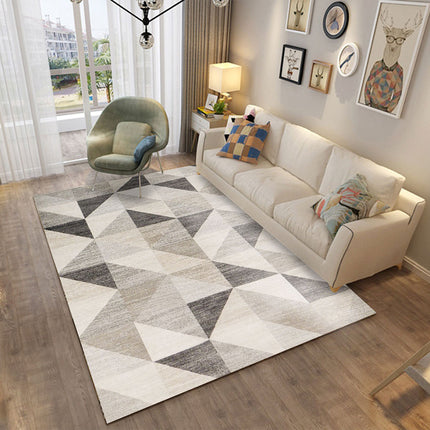 Tapis abstrait tapis géométriques, tapis simples et modernes, tapis d'intérieur confortables et doux pour le salon et la chambre à coucher
