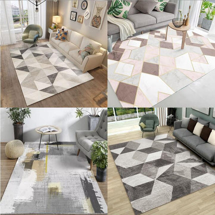 Tapis abstrait tapis géométriques, tapis simples et modernes, tapis d'intérieur confortables et doux pour le salon et la chambre à coucher
