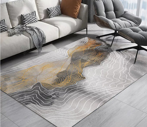 Tapis Tapis Tapis Géométriques, Tapis Simples Modernes Les Tapis d'intérieur sont Confortables et Doux pour Le Salon Chambre
