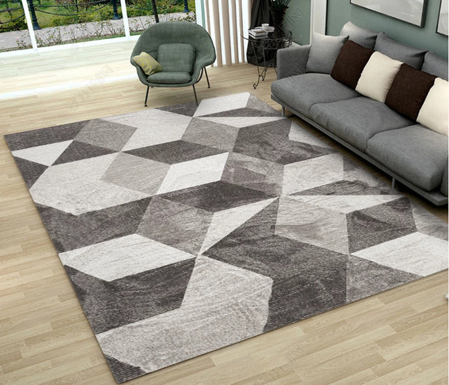 Teppiche, geometrische Teppiche, moderne, einfache Teppiche, Innenteppiche sind bequem und weich für Wohnzimmer und Schlafzimmer