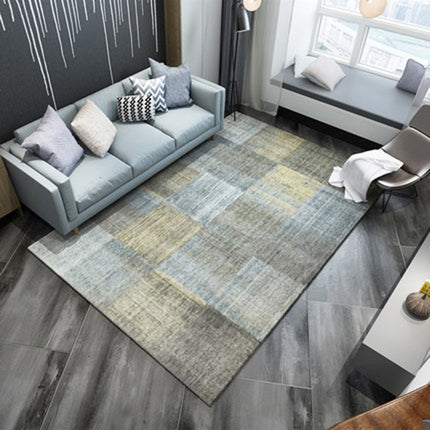 Modern Geometric Easy Rug Indoor Carpet Washable Rugs And Carpet Bedroom Area Rug Contemporary Non Slip Natural Rugs for Living Room