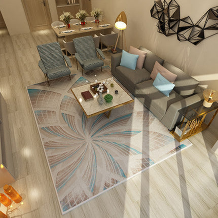 Modern Geometric Easy Rug Indoor Carpet Washable Rugs And Carpet Bedroom Area Rug Contemporary Non Slip Natural Rugs for Living Room