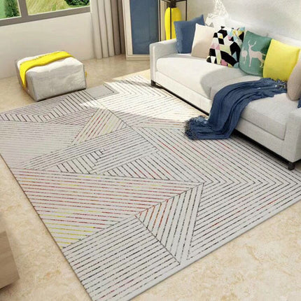 Modern Geometric Easy Rug Indoor Carpet Washable Rugs And Carpet Bedroom Area Rug Contemporary Non Slip Natural Rugs for Living Room