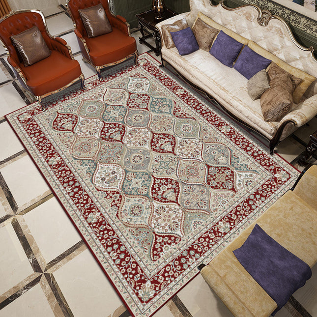 Vintage-Bohemian-Teppich, waschbarer Schlafzimmerteppich, rutschfest, bunter Akzent, Überwurfteppich für Wohnzimmer, Küche, Boden, große Bodenteppiche
