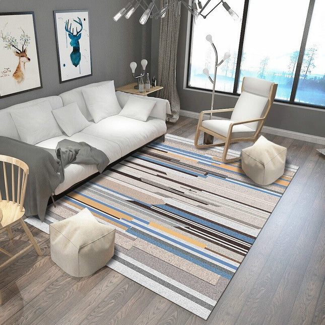 Abstrakter geometrischer Teppich, Bodenteppich, waschbarer Teppich, Akzentteppiche für Innen- und Außenbereich, Küche/Flur/Schlafzimmer/Wohnzimmer