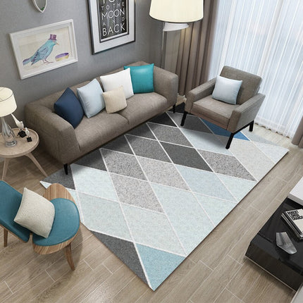 Abstract Geometric Area Rug Floor Carpet Washable Rug Accent Rugs for Indoor Outdoor Kitchen/Hallway/Bedroom/Living Room Rug Carpet