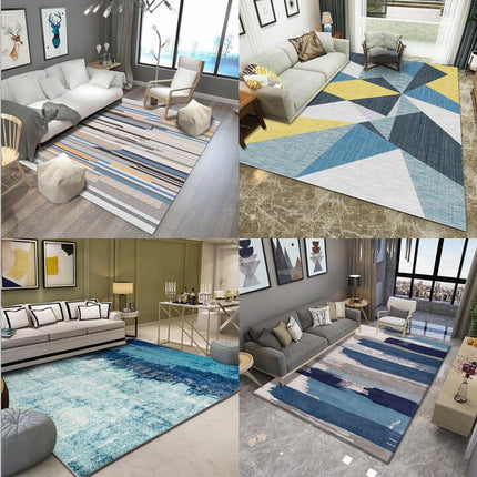 Abstract Geometric Area Rug Floor Carpet Washable Rug Accent Rugs for Indoor Outdoor Kitchen/Hallway/Bedroom/Living Room Rug Carpet