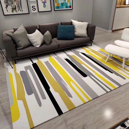 Geometric Area Rug Floor Carpet Washable Rug Accent Rugs for Indoor Outdoor Kitchen/Hallway/Bedroom/Living Room Rug Carpet