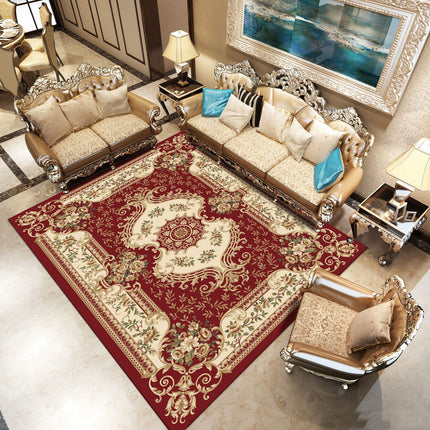 Boho Living Room Rug Washable Rugs And Carpet Soft Non-Slip Rug Traditional Floral Throw Rugs for Bedroom Kitchen Indoor Area Rugs
