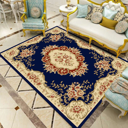 Boho Living Room Rug Washable Rugs And Carpet Soft Non-Slip Rug Traditional Floral Throw Rugs for Bedroom Kitchen Indoor Area Rugs