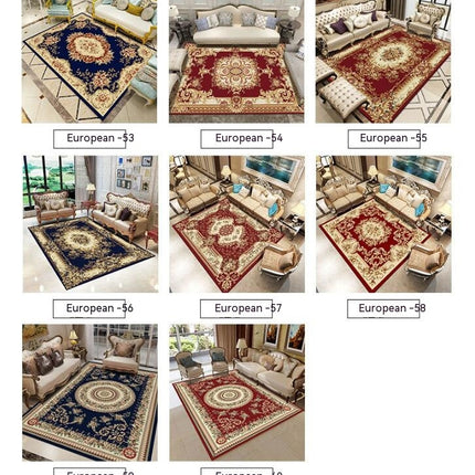 Boho Living Room Rug Washable Rugs And Carpet Soft Non-Slip Rug Traditional Floral Throw Rugs for Bedroom Kitchen Indoor Area Rugs