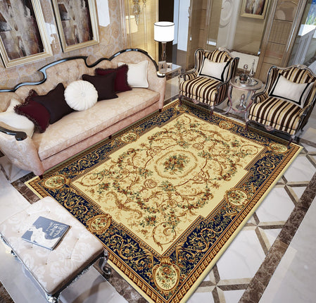 Teppich für Zuhause, Wohnzimmer, waschbare Teppiche und Teppiche, weicher, rutschfester Teppich, traditionelle Blumen-Überwurfteppiche für Schlafzimmer, Küche, Innenbereich