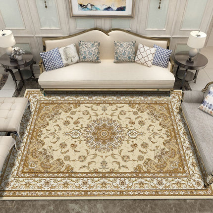Teppich für Zuhause, Wohnzimmer, waschbare Teppiche und Teppiche, weicher, rutschfester Teppich, traditionelle Blumen-Überwurfteppiche für Schlafzimmer, Küche, Innenbereich